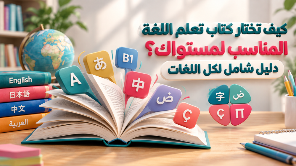 كيف تختار كتاب تعلم اللغة المناسب لمستواك؟ دليل شامل لكل اللغات