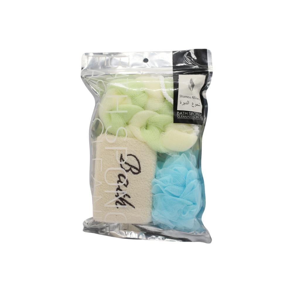 طقم ليفة جسم من شموع الديرة - 3 قطع AM1240