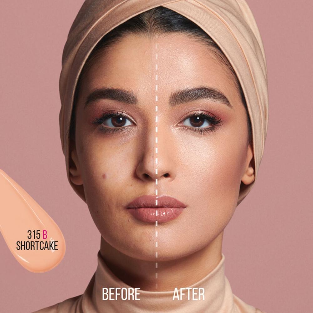 كريم أساس فاونديشن سائل فوكس فلتر لومينوس مات من هدى بيوتي - 315B شورت كيك