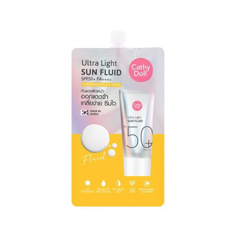 كريم واقي شمس الترا لايت صن ++++SPF50+PA من كاثي دول 7 مل