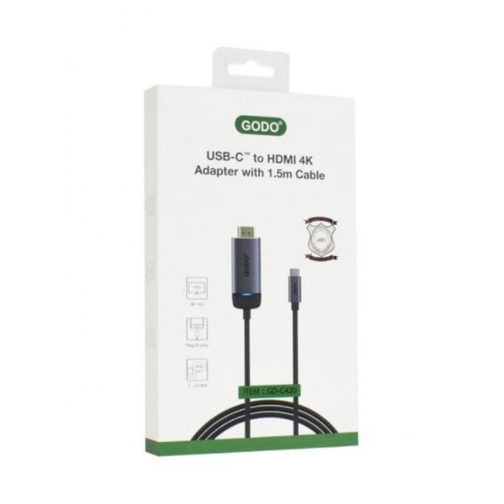 وصله تيب سي إلي HDMI GD-C420 من جودو