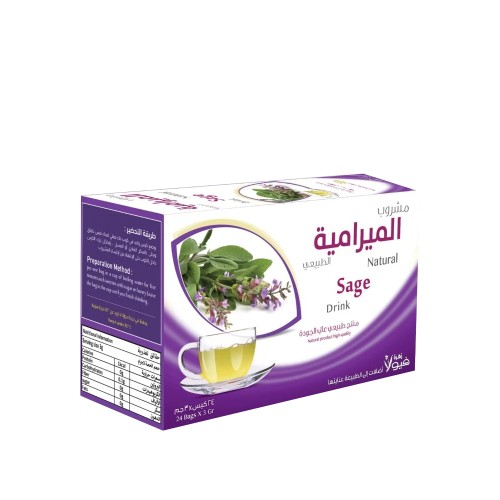 مشروب الميرامية الطبيعي من زهرة فيولا 24 كيس