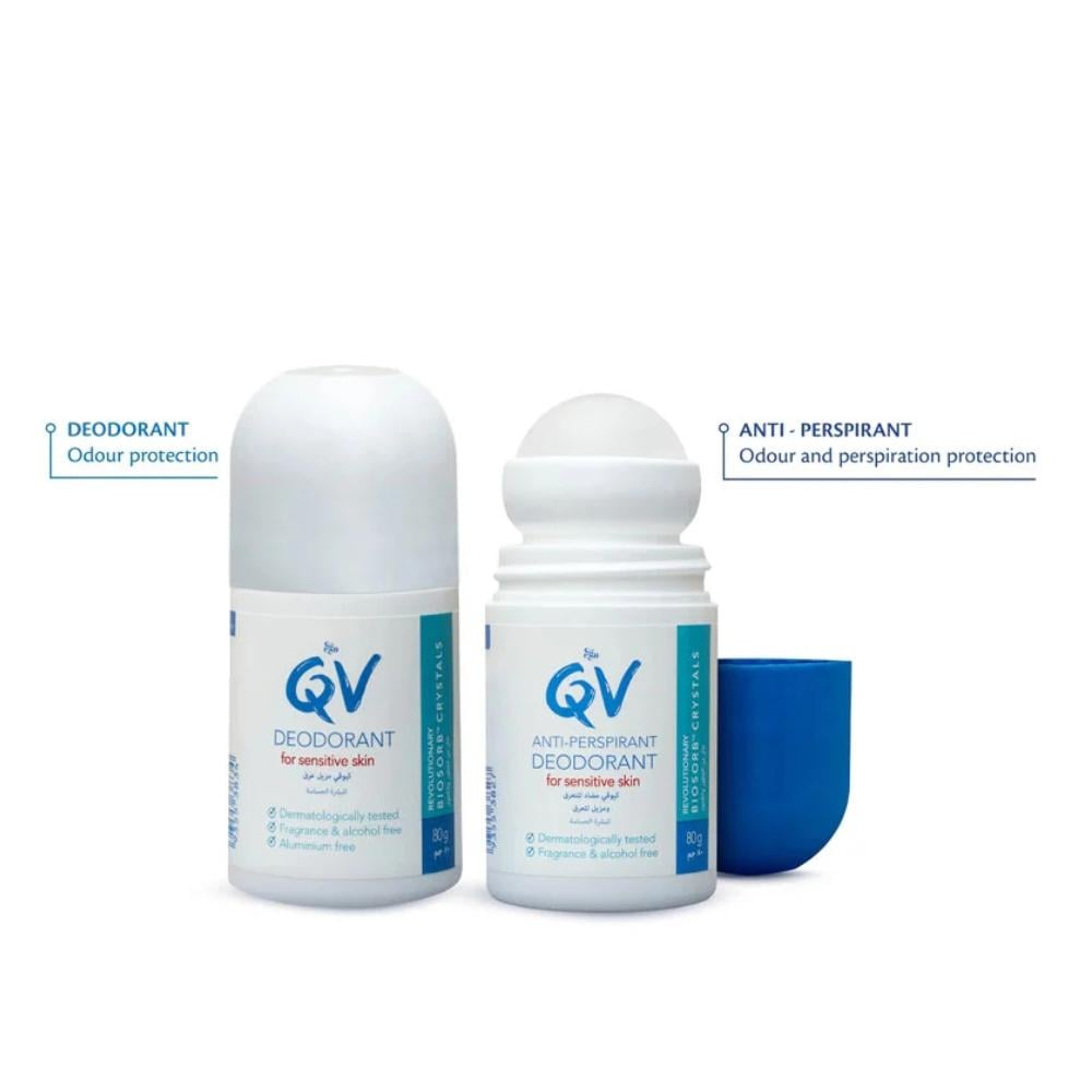 QV Sensitive Roll-On Deodorant Fragrance Free - 80g