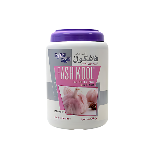 قناع الشعر يتكون من الزيت الحار ومستخلص من الثوم م...