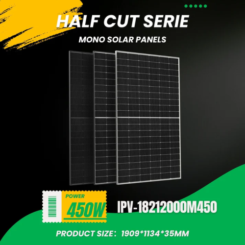 لوح طاقة شمسية Ipv isola مونو 450W وات  هاف كت سيل-24فولت