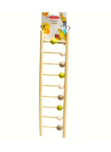 زولكس سلم خشبي للطيور 9 درجات