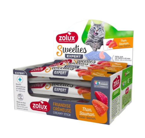 زولكس سويتيز مكافآت بالتونا والسالمون للقطط 14 غ
