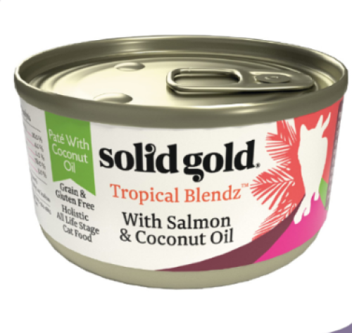 سولد قولد طعام رطب بالسالمون وزيت جوز الهند للقطط 85g