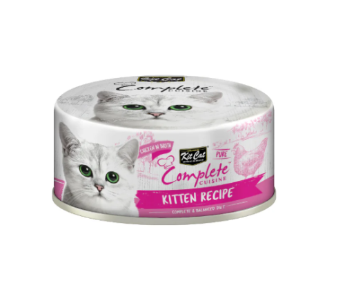 كت كات كومبليت كوزين طعام رطب للقطط الصغيرة بنكهة الدجاج في المرق 70g