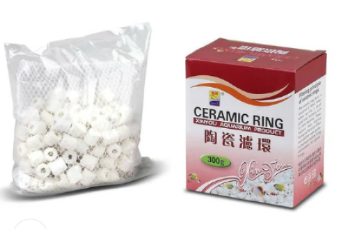 اكواريوم حلقات سيراميك لتنقية أحواض الاسماك 300g