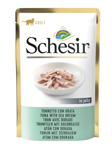 شيزر تونة مع دنيس في جيلي طعام رطب للقطط البالغة 85g