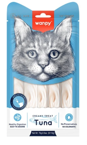 وانبي مكافأة كريمية للقطط بالتونة 70g