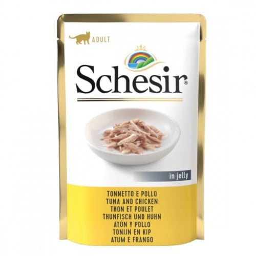 شيزر ظرف تونا مع الدجاج طعام رطب للقطط 85g