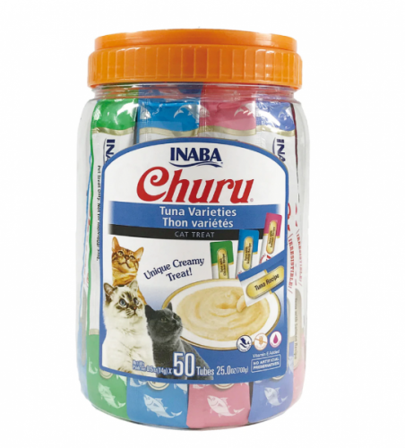 تشورو مكافأة سمك التونا متنوعة للقطط 50×14جرام