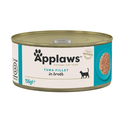 ابلاوز طعام رطب للقطط بالتونا في المرق 156g