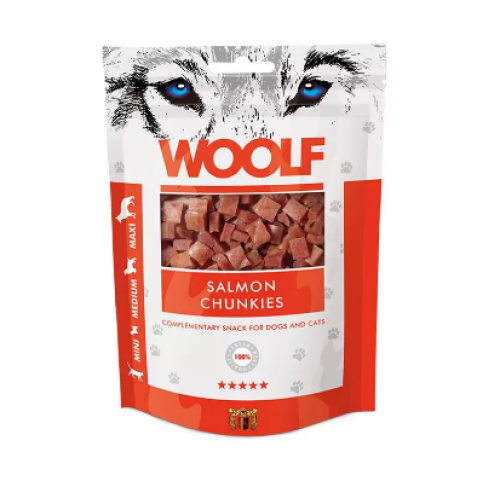 وولف مكافأت السالمون للكلاب والقطط 100 جرام