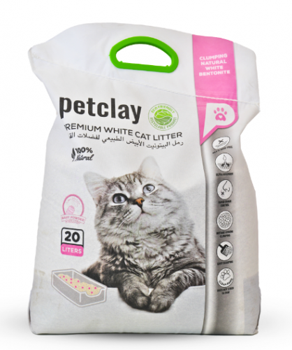 بت كلاي رمل قطط برائحة بودرة الأطفال 20 لتر