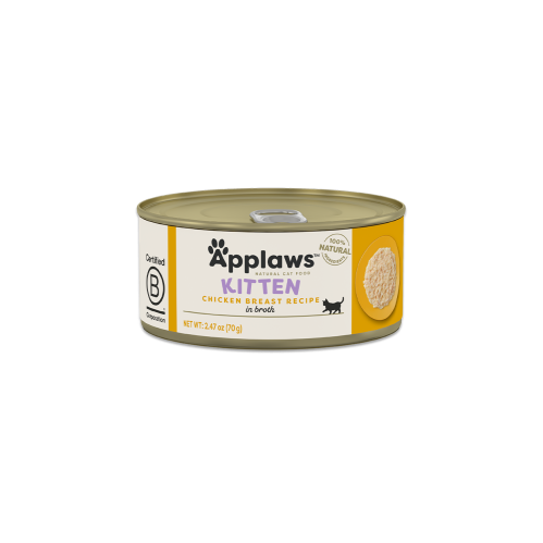 ابلاوز معلبات طعام رطب للقطط الصغيرة شرائح الدجاج في المرق 70g