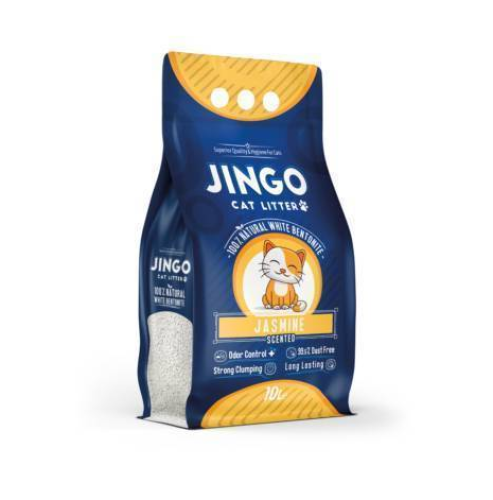 جينقو رمل للقطط برائحة الياسمين 10 لتر