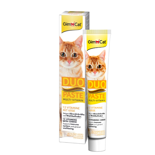 جيم كات معجون ديو ملتي فيتامين بالجبن للقطط 50g