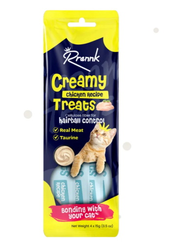 رانك مكافئات للقطط للتحكم بكرات الشعر بالدجاج 4x15g