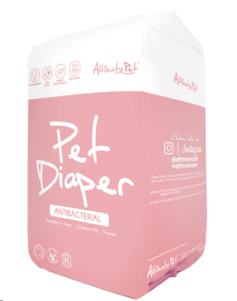 حفاضات ألتيميت بت للكلاب ( 23 سم - 25 سم )