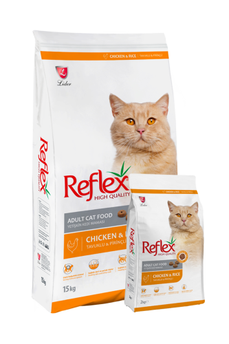 ريفليكس طعام جاف للقطط بالارز والدجاج 2 كيلو
