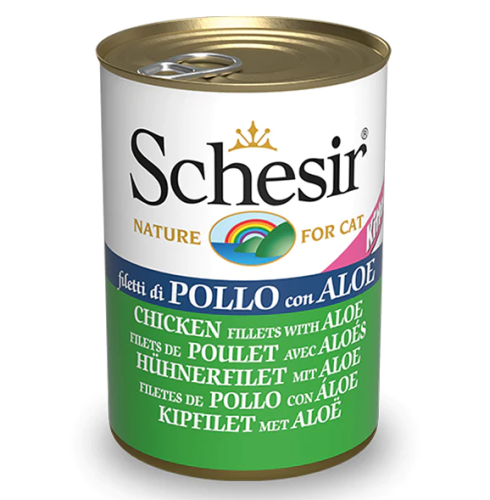 شيزر معلبات فيلية الدجاج مع الصبار طعام رطب للكتين 140g