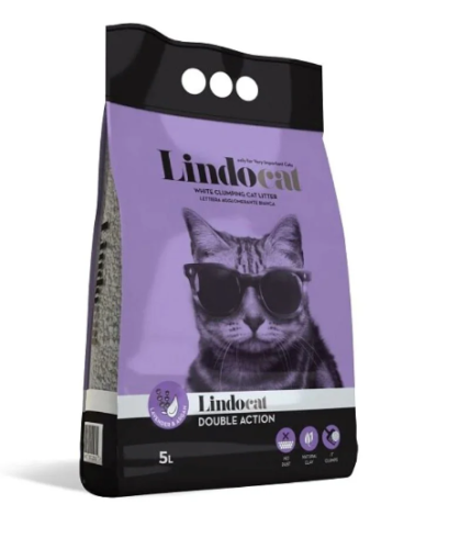 ليندو كات رمل للقطط برائحة اللافندر دبل اكشن 5 لتر