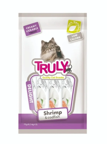 ترولي مكافأة ممتعة للقطط روبيان وسمك 70g