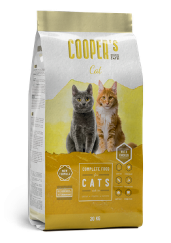 كوبر طعام جاف للقطط بنكهة الدجاج 20 كيلو