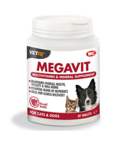 مارك اند شابيل ميجا فيت اقراص فيتامين للقطط والكلاب 30 قرص