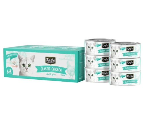 كت كات علب متعددة اقتصادية للقطط بالدجاج كلاسيك 6x50g
