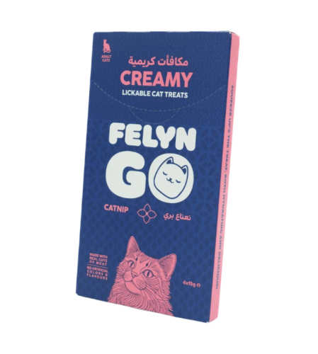فيلاين قو مكافئات كريمه بنكهة الكاتنيب للقطط 4×15 جرام