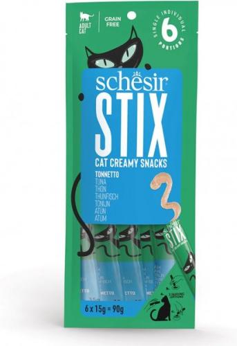 شيزر ستيكس اظرف كريمة بنكهة التونا مكافآت للقطط 6×15 جرام