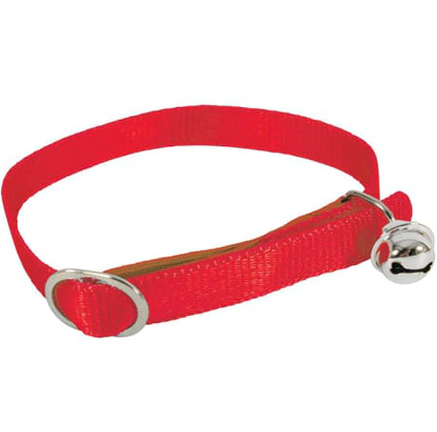 زولكس طوق للقطط نايلون مع جرس - احمر