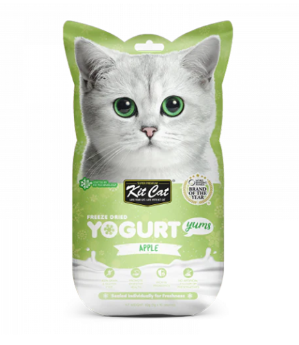 كت كات يوقارت مكافآت مجففة للقطط بنكهة التفاح 10g