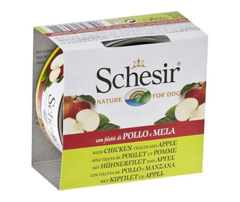 شيزر معلبات فيلية الدجاج مع التفاح للكلاب 150g