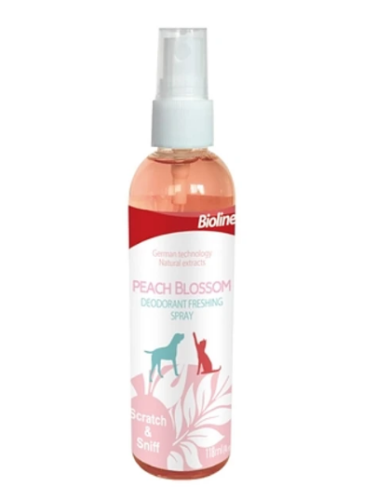 بايو لاين عطر برائحة أزهار الخوخ للقطط والكلاب 118ml