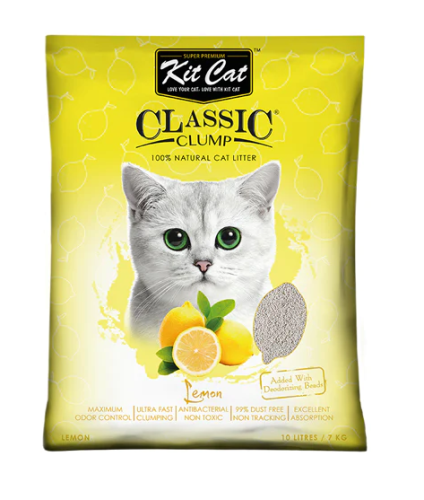 كت كات رمل كلاسيك للقطط برائحة الليمون 10 لتر