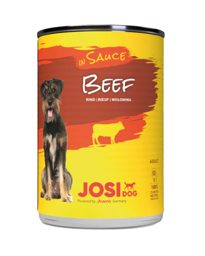جوسي دوق معلبات اللحم البقري في صلصة طعام رطب للكلاب  415 جرام
