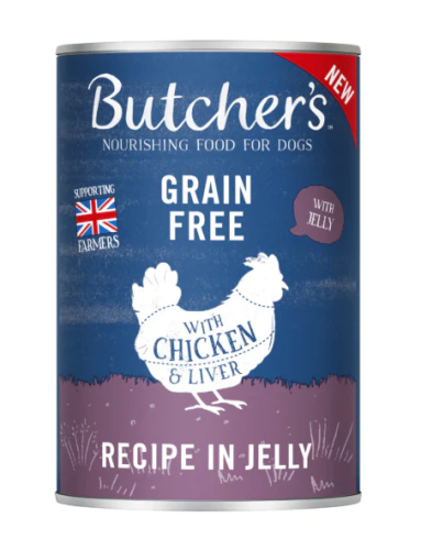 بوتشرز الأصلي قطع الدجاج في جيلي طعام رطب للكلاب 400 جرام