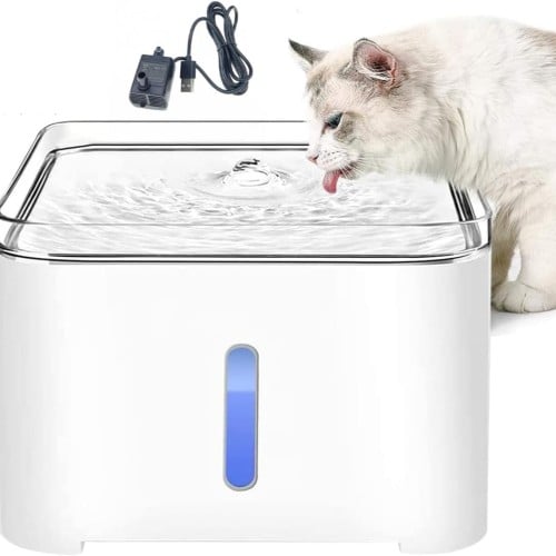 نافورة مياه للقطط 2 لتر بإضاءة