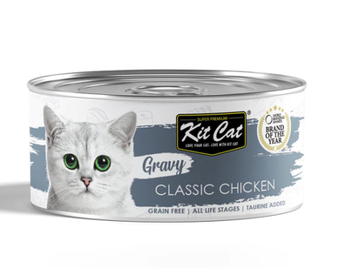 كت كات طعام رطب للقطط بنكهة الدجاج الكلاسيكي بالمرق 70g