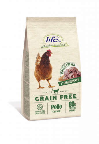 لايف كات طعام جاف للقطط البالغة بنكهة الدجاج 1.5KG