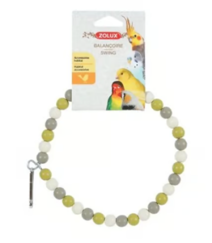 زولكس ارجوحة من الخرز للطيور