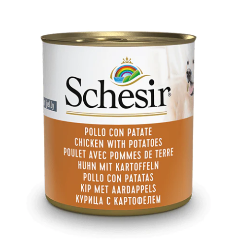 شيزر معلبات الدجاج مع البطاطا طعام رطب للكلاب 285 جرام