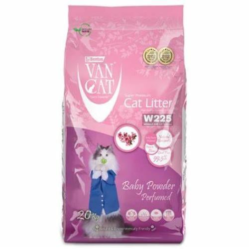 فان كات رمل للقطط برائحة بودرة الأطفال  20 كيلو