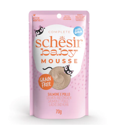 شيزر بيبي طعام رطب للقطط الصغيرة بنكهة الدجاج والسالمون 70 جرام