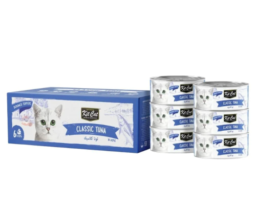 كت كات علب متعددة اقتصادية للقطط بالتونا كلاسيك 6x50g